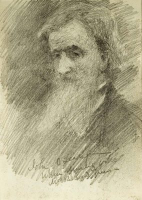 Portrait of John O'Leary by John B. Yeats (1839-1922)