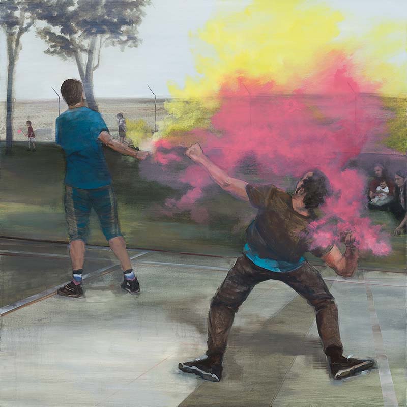 Emma Stroude, 'Whose side are you on anyway', Oil On Canvas, 100cm X 100cm, 2020.