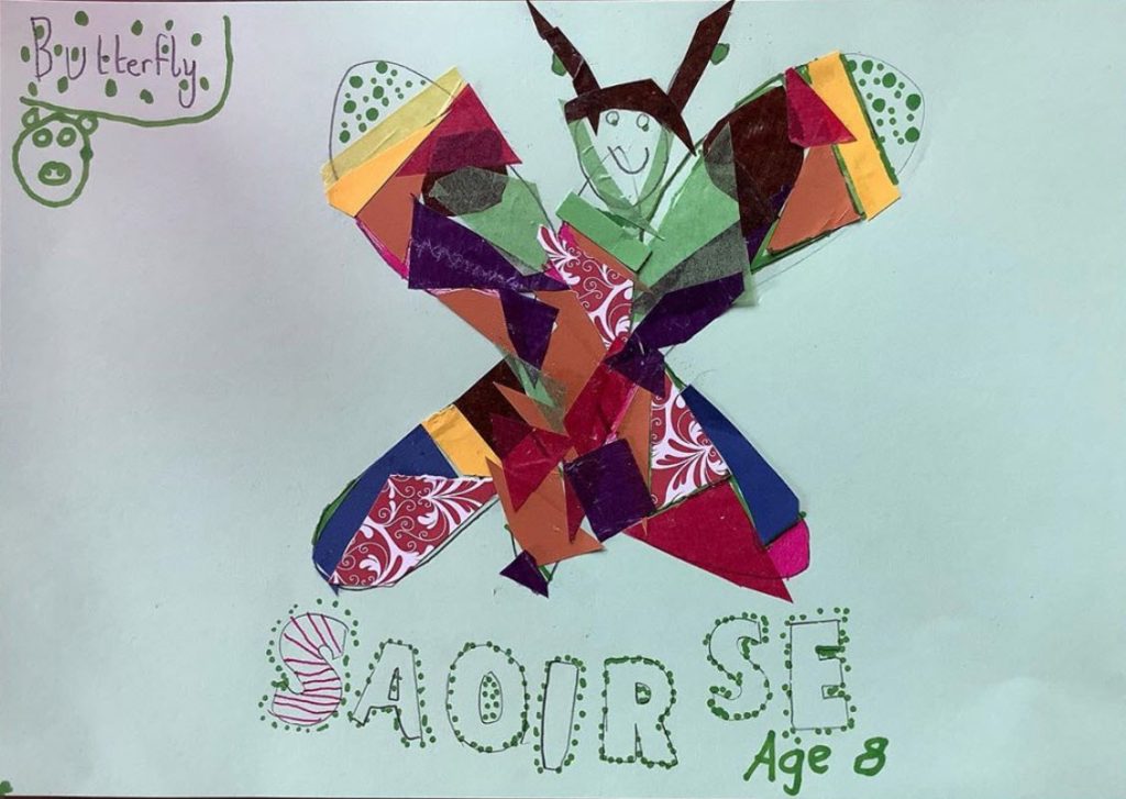 Cubist Collage, Saoirse, Age 8.