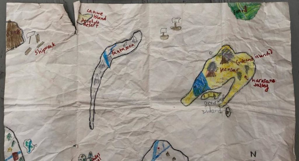 Make Your Own Pirate Map, Bella, Age 7.