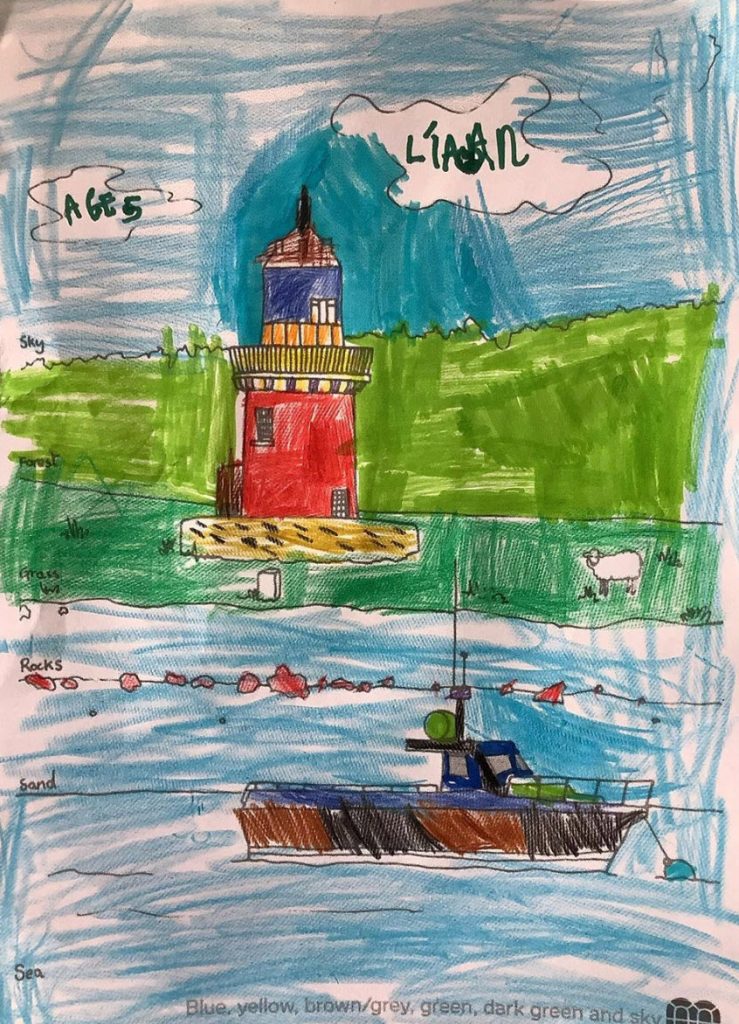 Colour The Lighthouse, Líadan, Age 5.