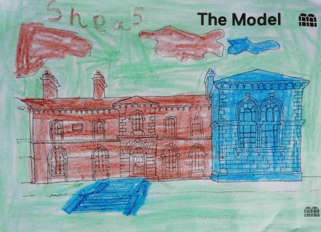 Colour The Model, Shea, Age 5 and a half.