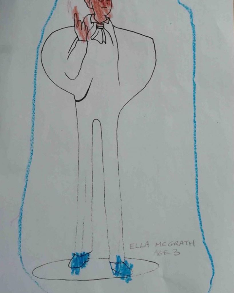 Colour The Statue, Ella, Age 3.
