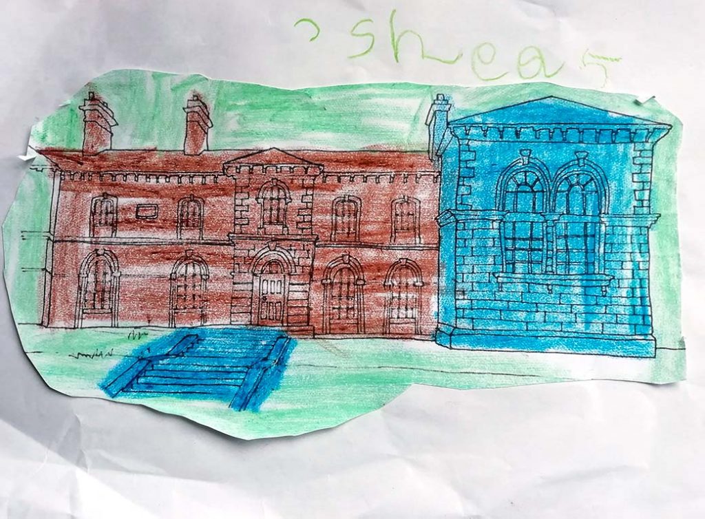 Colour The Model, Shea, Age 5 and a half.
