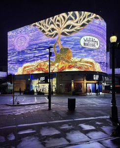 Four Visions For a Hopeful Future, 2021, CIRCA Piccadilly Circus London 2021