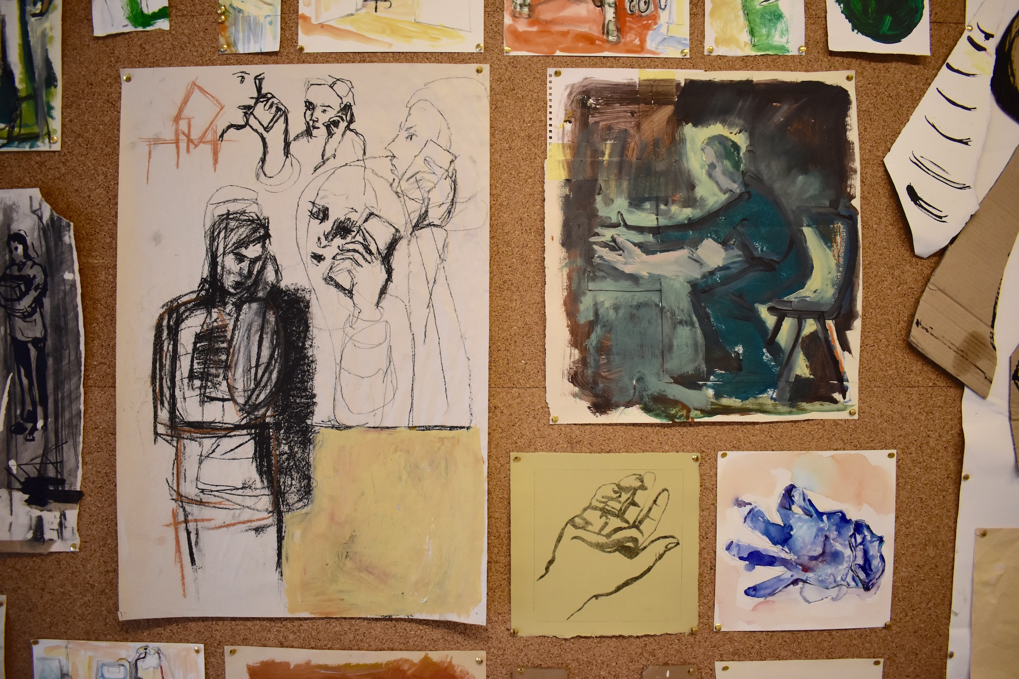 Cork Board From Process Room In Patience